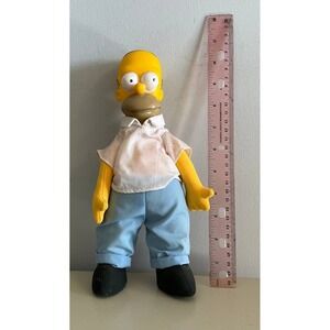 Vintage 1990 The Simpsons HOMER SIMPSON 10" Plush STUFFED DOLL Toy Burger King
